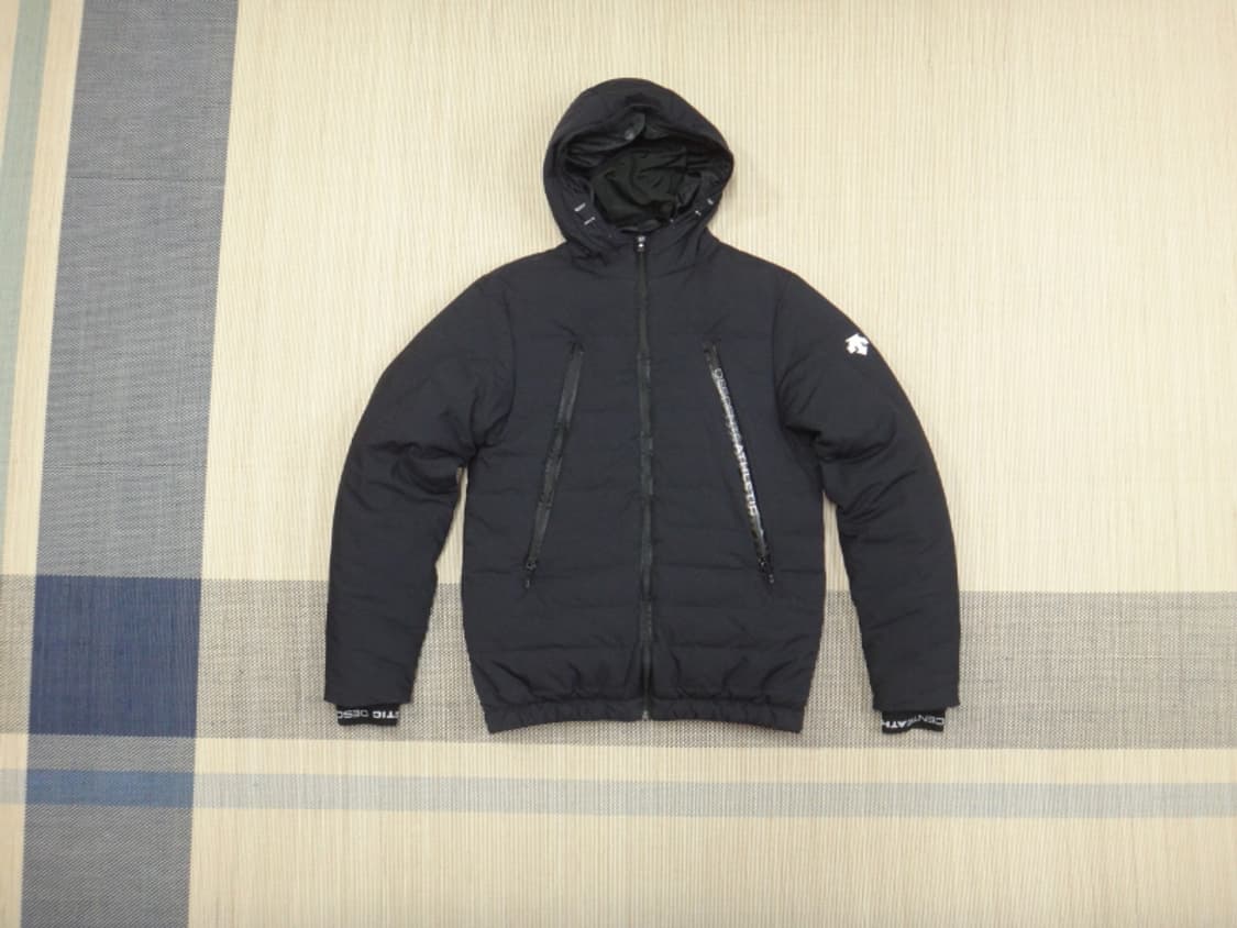 (M/95) 데상트 DESCENTE 남성 다운 패딩 점퍼 블랙 상품이미지1