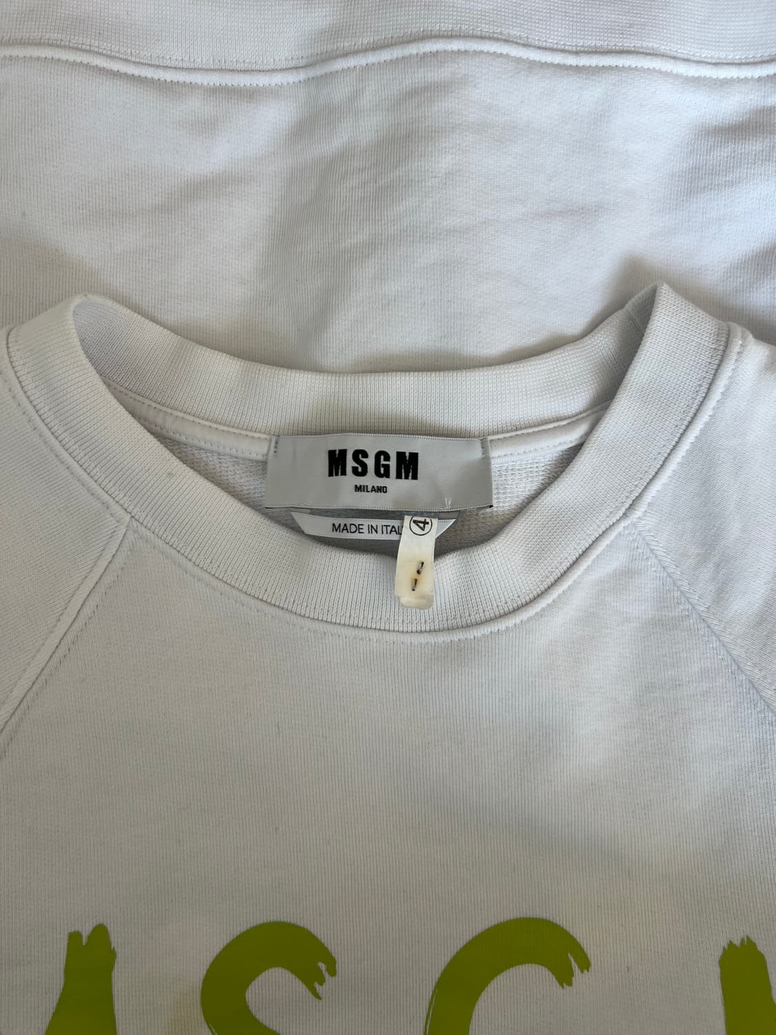 MSGM 여성 화이트 맨투맨티셔츠 스웻티셔츠 상품이미지4