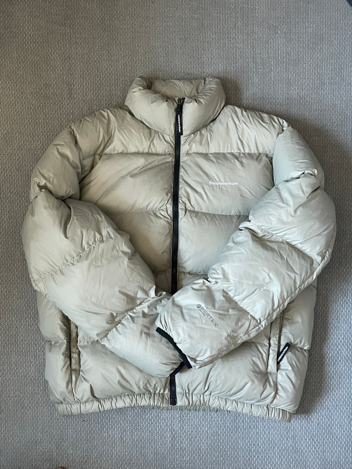 디스이즈네버댓 퍼텍스 다운 자켓 베이지 L 상품이미지1