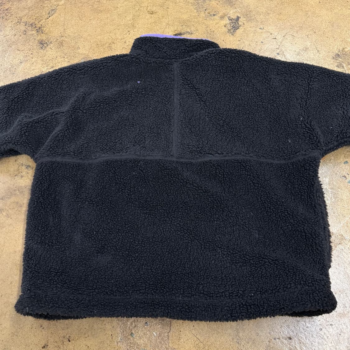 [정품/M] 나이키 블랙 뽀글이 플리스 퍼플 포인트 b18 상품이미지4