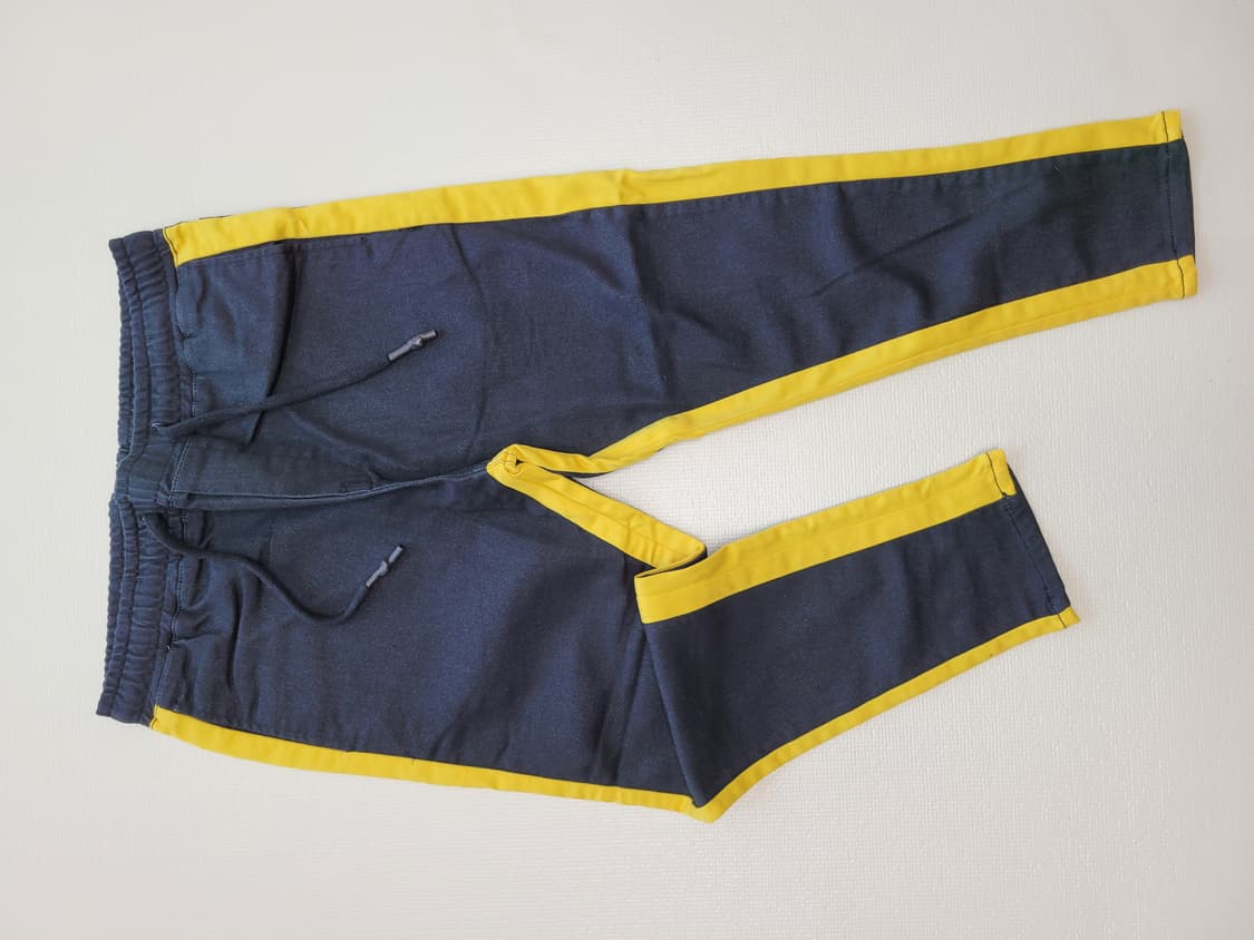 자라 ZARA 남자 사이드배색 바지 33 블랙/옐로우 상품이미지1