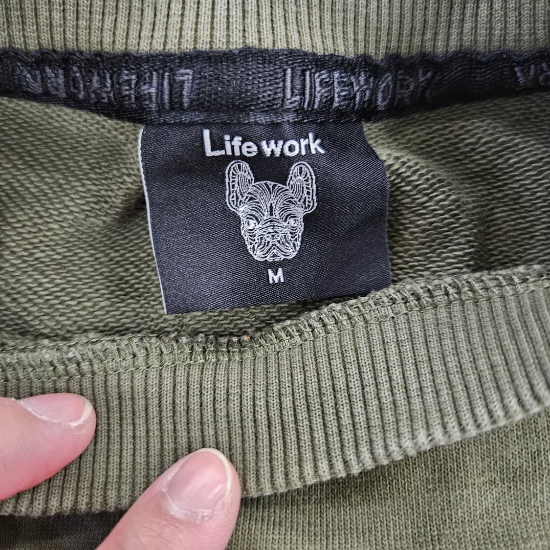 [M] 라이프워크 스몰로고 불독 맨투맨 0115YH2 상품이미지3