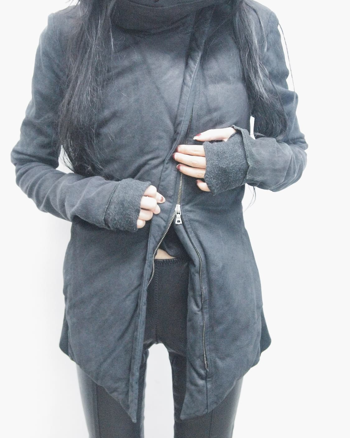 아이작 세럼 아카이브 하이넥 드레이프 경량패딩 상품이미지3
