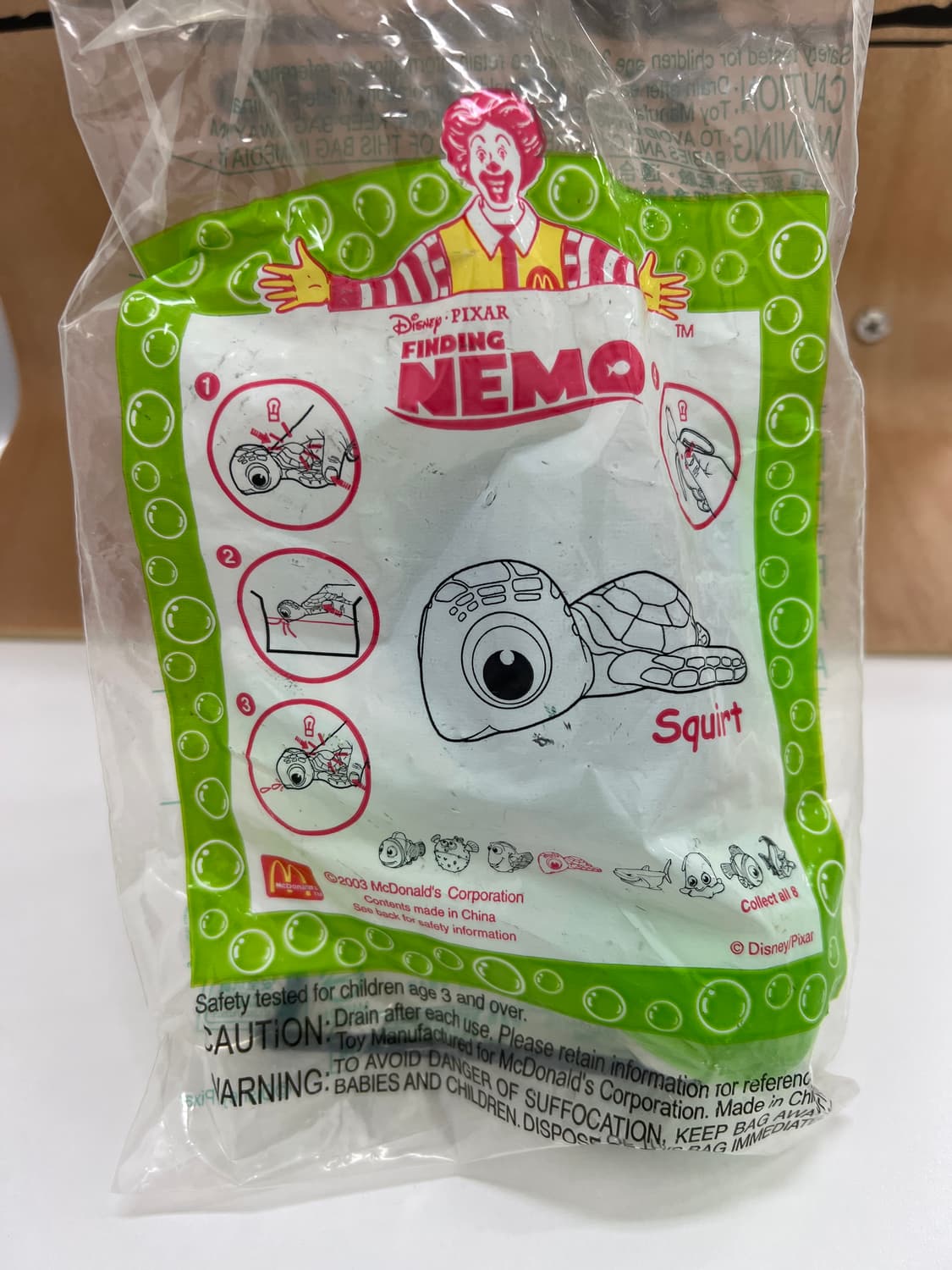 해피밀 빈티지 맥토이 미개봉 스쿼트 니모를 찾아서 빈티지토이 상품이미지1