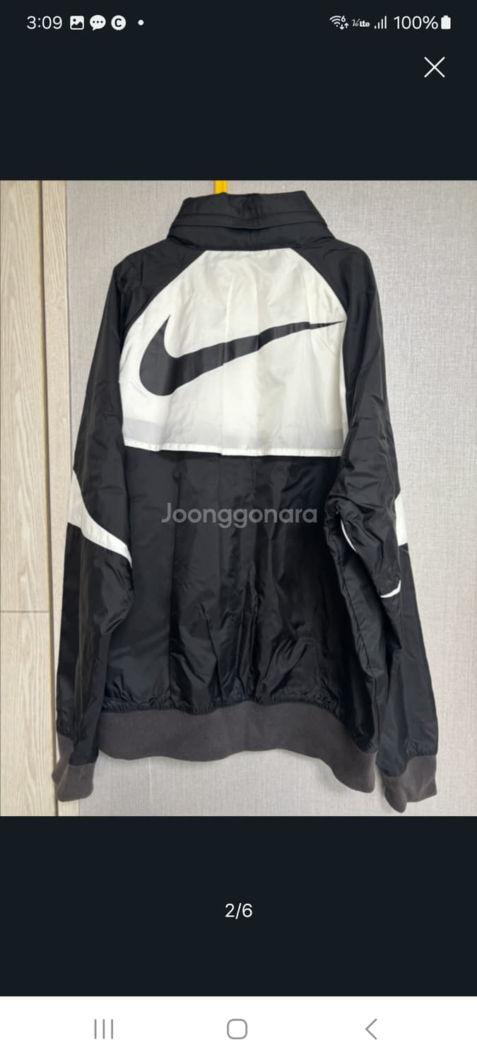 나이키 윈드브레이크.  M/L 상품이미지2