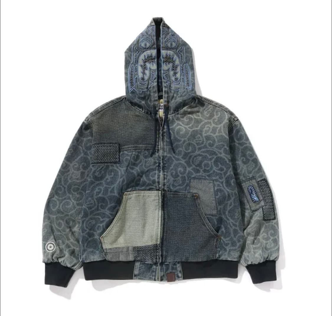 구매글) 베이프 클라우드 카모 자카드 업사이클 자켓 삽니다 상품이미지1