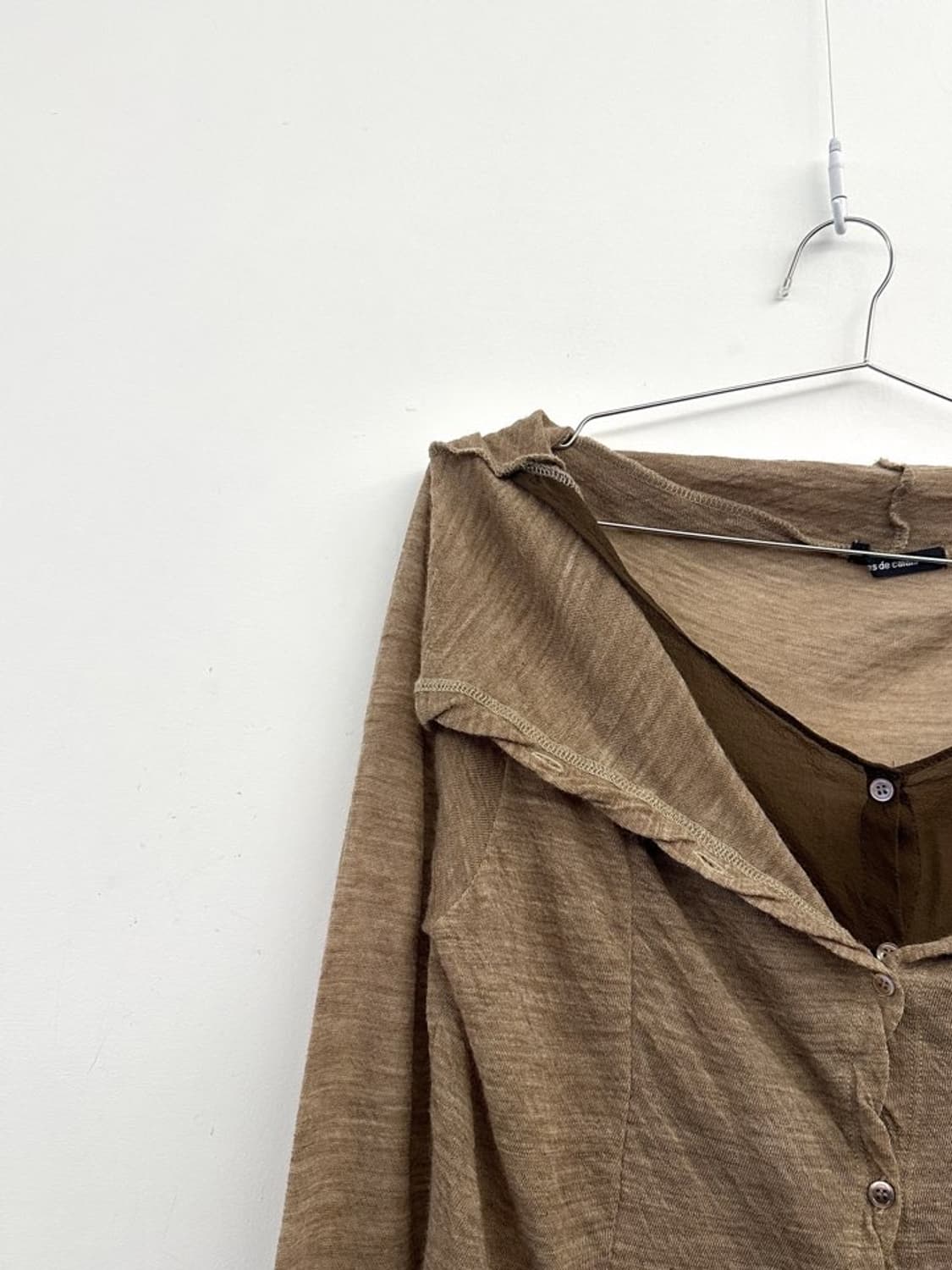 2 layered lace knit / brown 상품이미지5