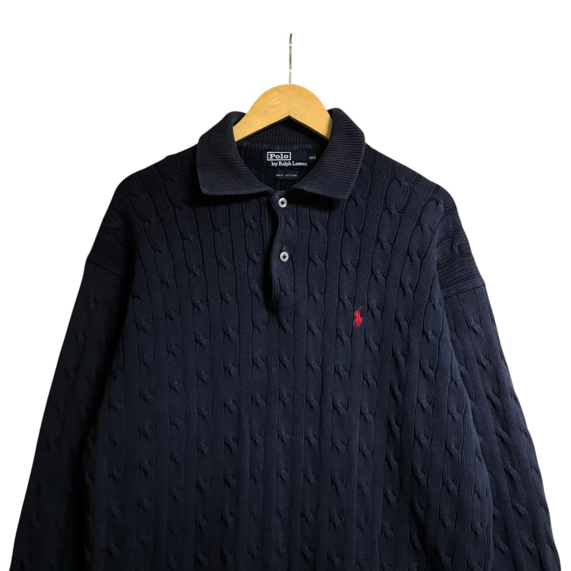 폴로 랄프로렌 네이비 꽈배기 니트 pk티셔츠 ) 상품이미지1
