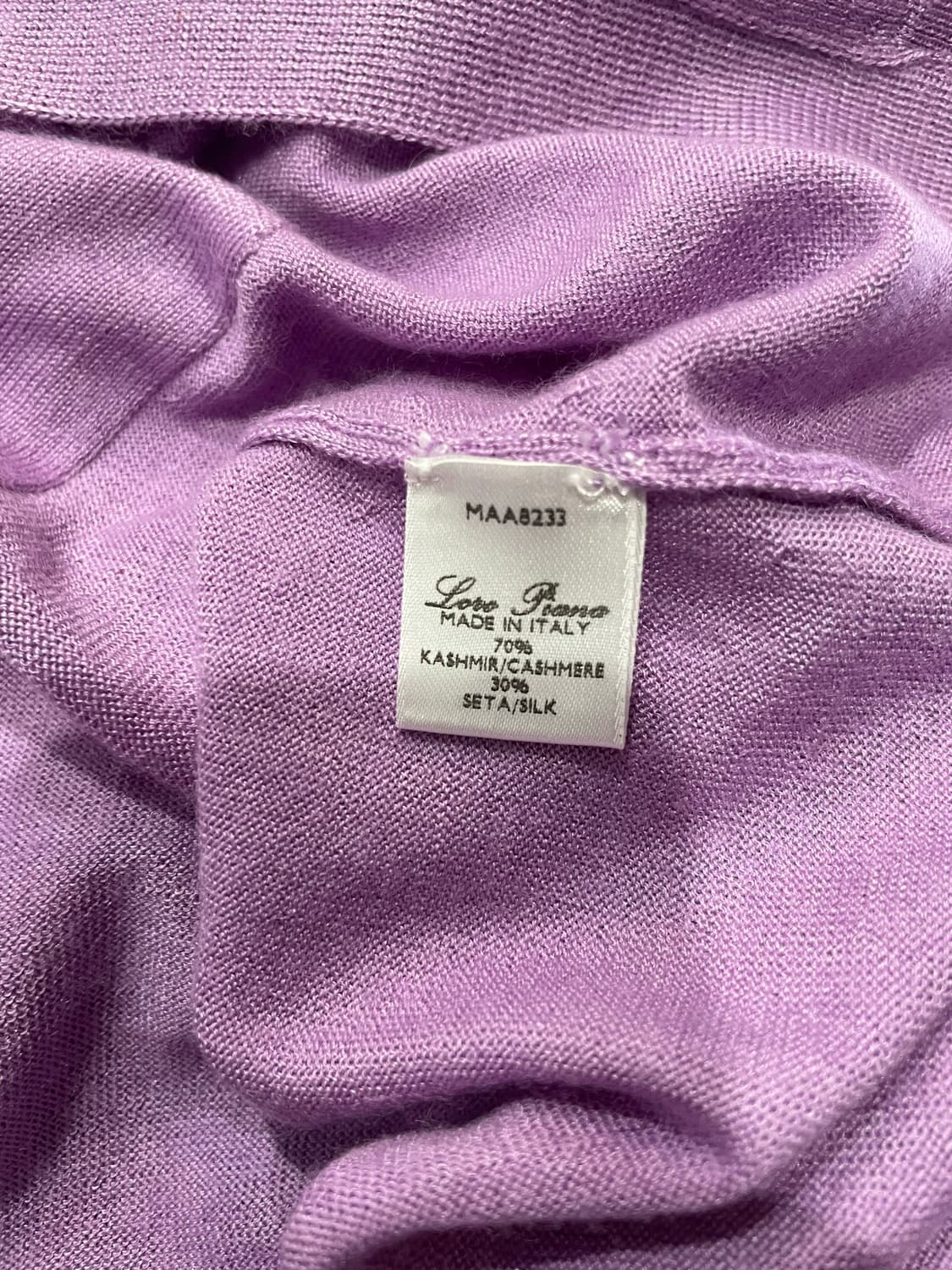 로로피아나 캐시미어 실크 롱 가디건 46 정품 상품이미지7