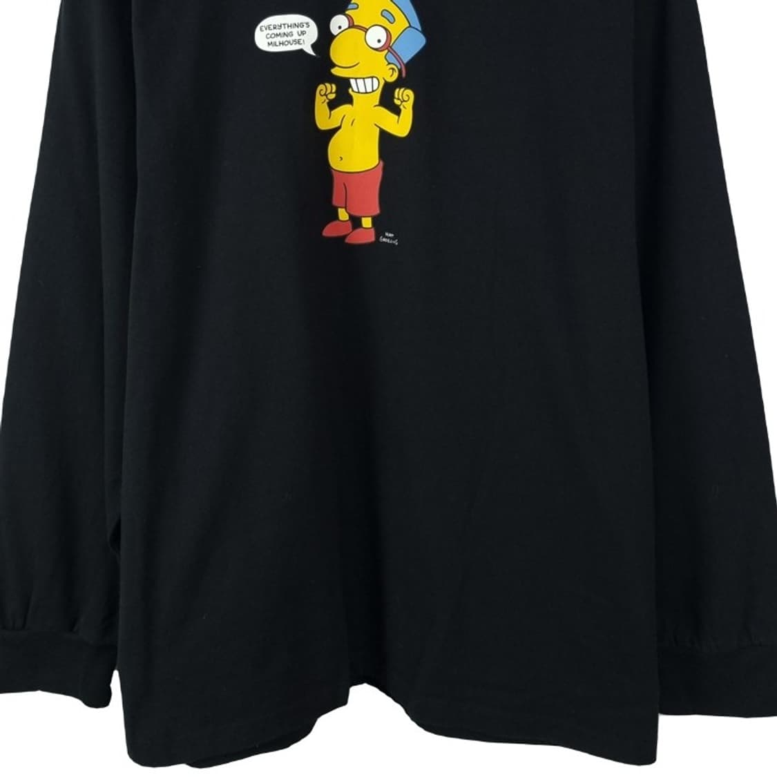 [리바이스 X 심슨] 프린팅 오버핏 롱슬리브 긴팔티 블랙 M19019 상품이미지5