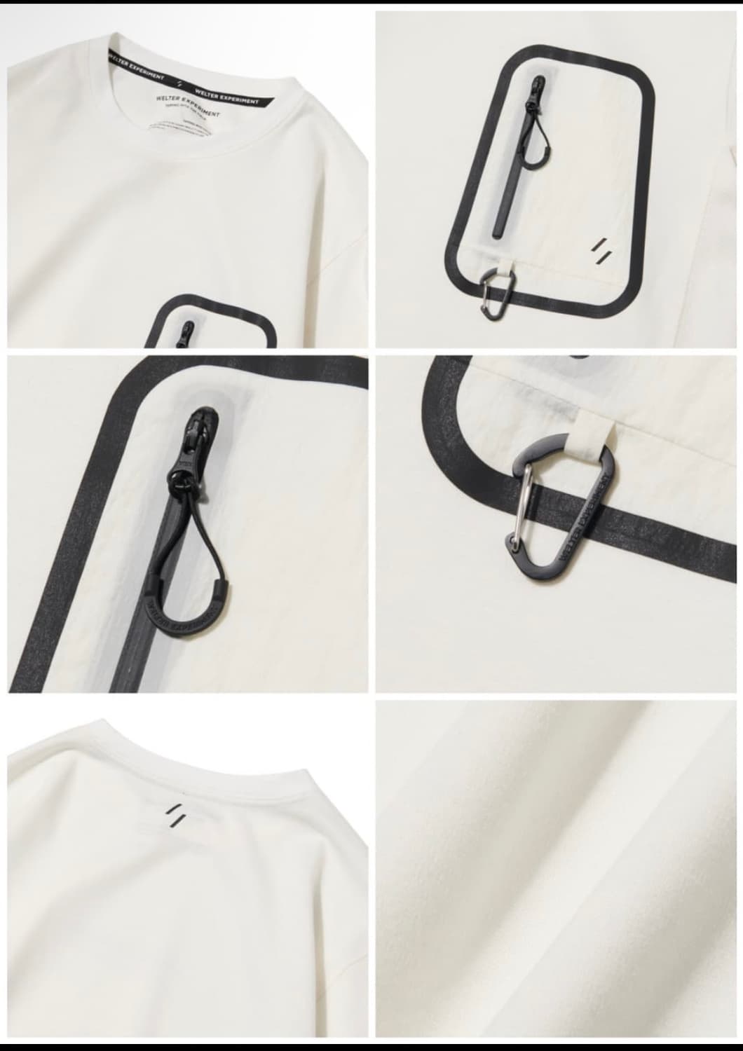 웰터익스페리먼트 아웃포켓 롱슬리브 화이트 L사이즈 상품이미지2