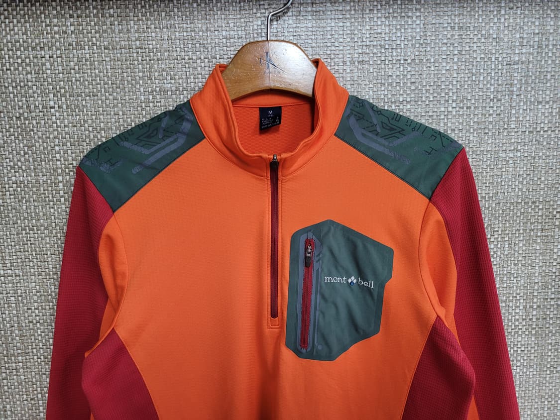 M 95사이즈 몽벨 집업 티셔츠 등산 아웃도어 상품이미지2