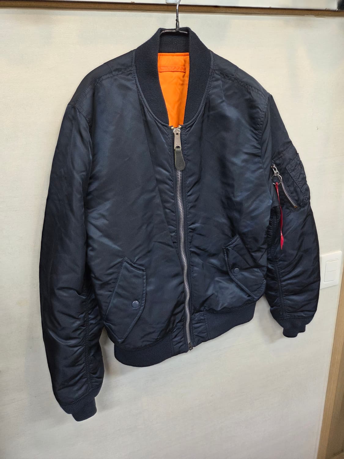 알파인더스트리 초겨울가을 ma-1 항공자켓 L 상품이미지7