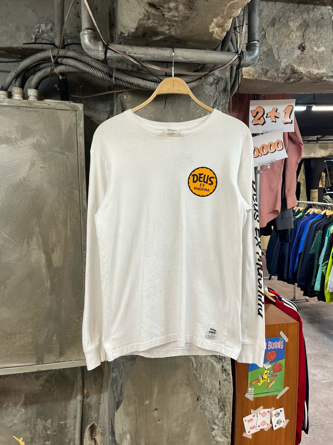 데우스 엑스마키나 프린팅 긴팔티 화이트 M #csz3216 상품이미지2