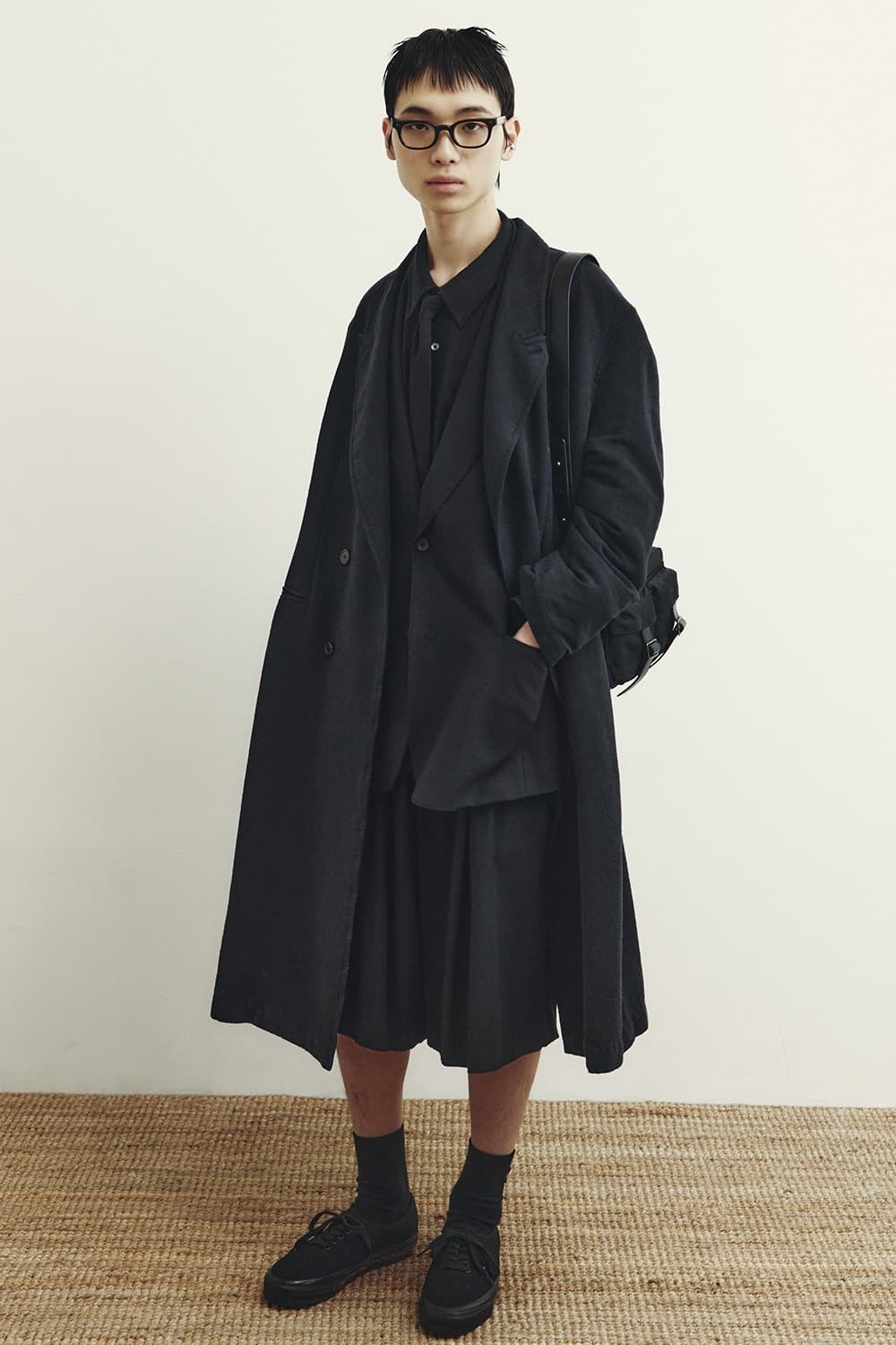 유스 실크냅 코트 블랙 S 상품이미지3