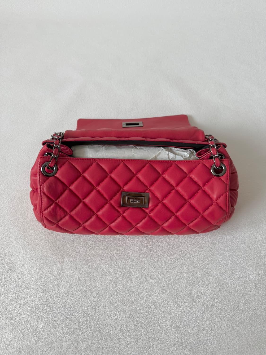 Pre owned 램스킨 레더 숄더백 상품이미지8