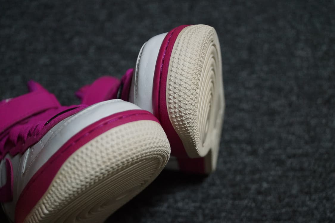 (5.5Y 240) 나이키 에어 포스 1 하이 레더 바이유 화이트 핑크 상품이미지6