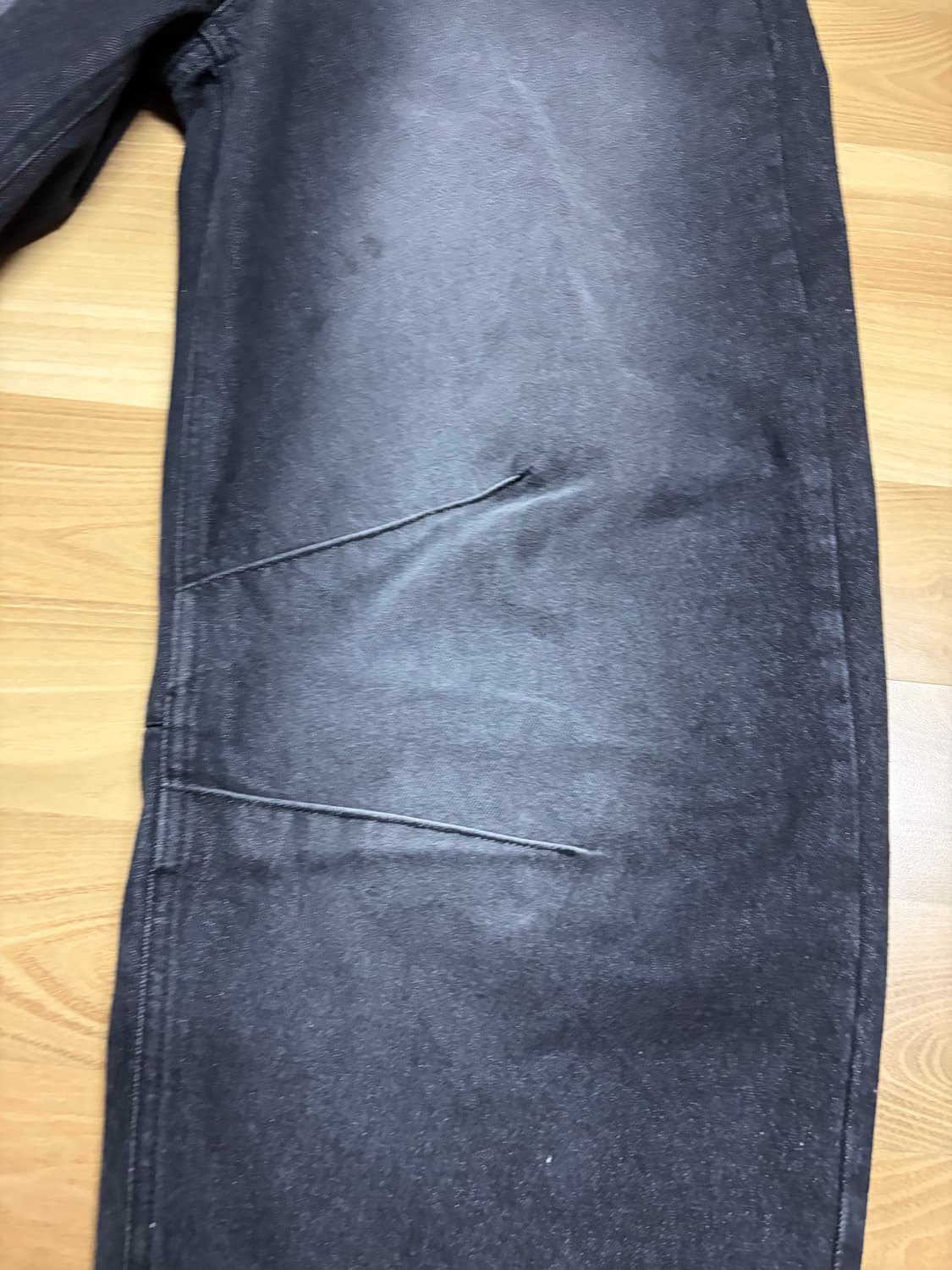 워싱 와이드 팬츠 싸게 팝니다 상품이미지2