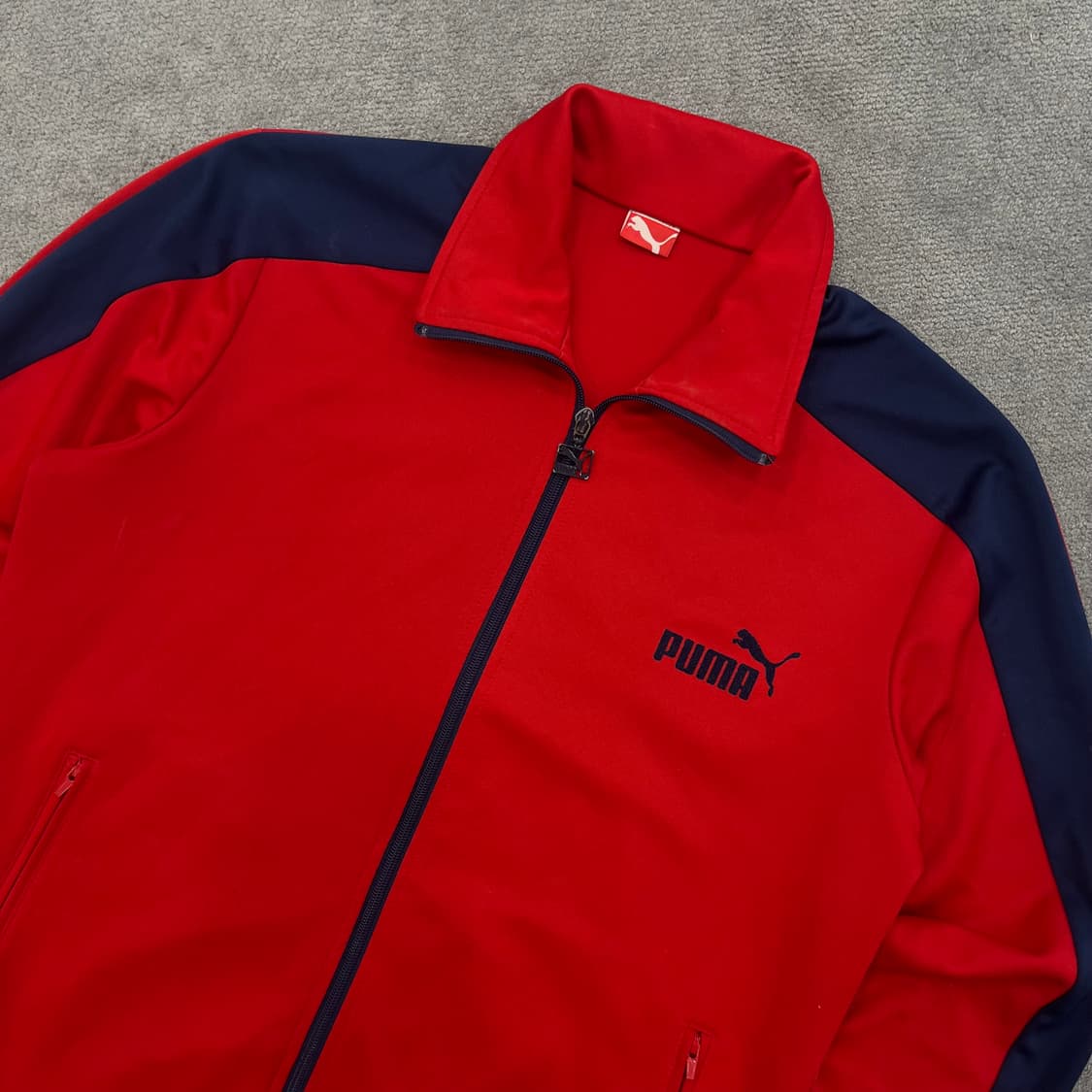 L 푸마 레드/네이비 트랙 자켓 상품이미지2