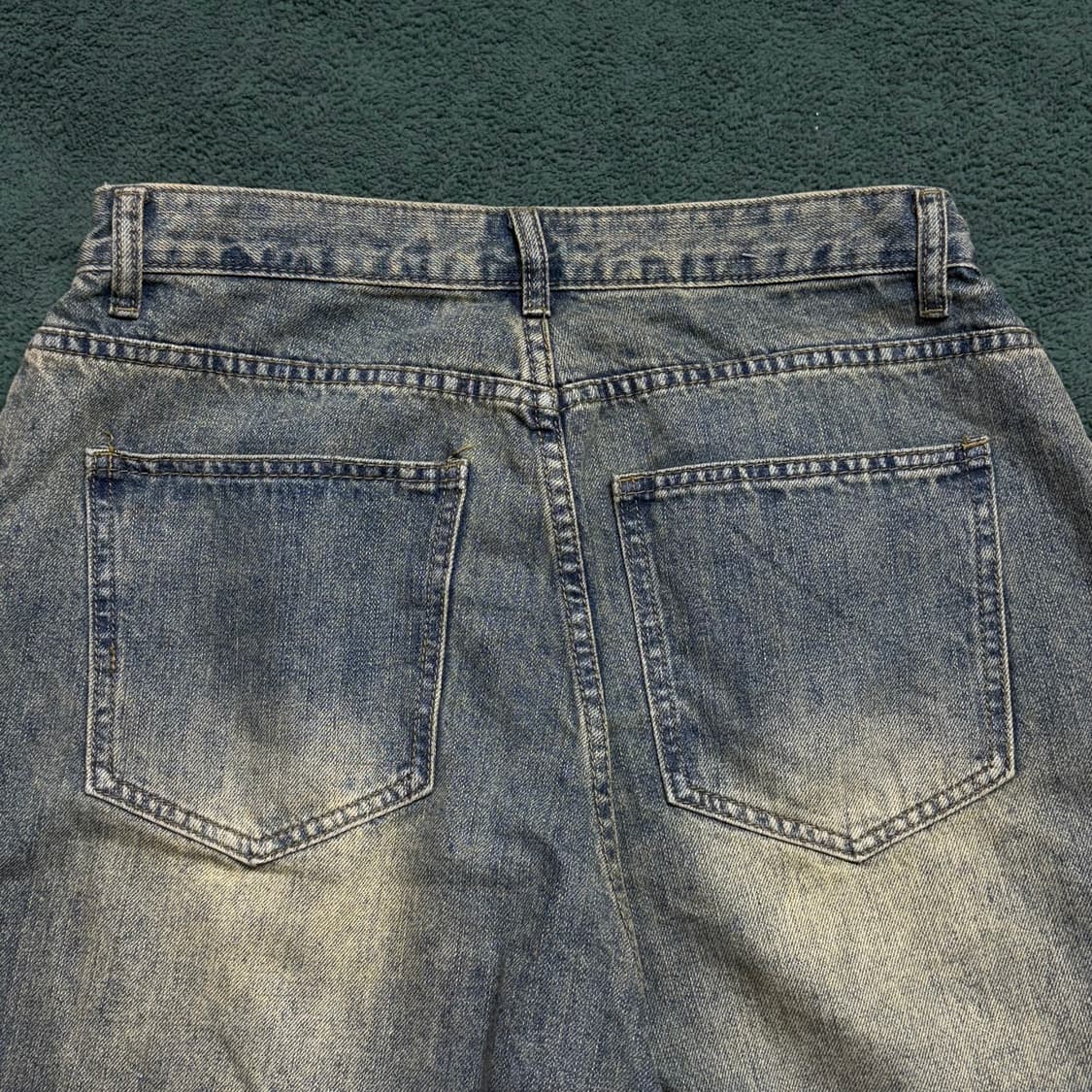 빈티치 중청 오버핏 워싱 데님 팬츠 상품이미지5