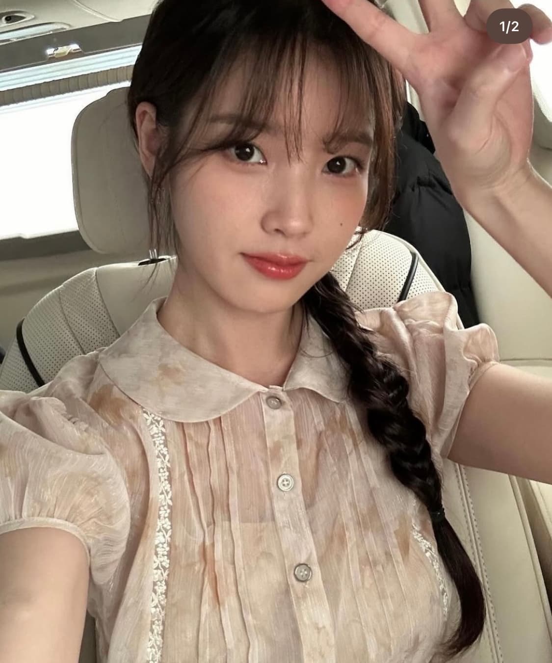 나비버스 플라워 레이스 블라우스  상품이미지2