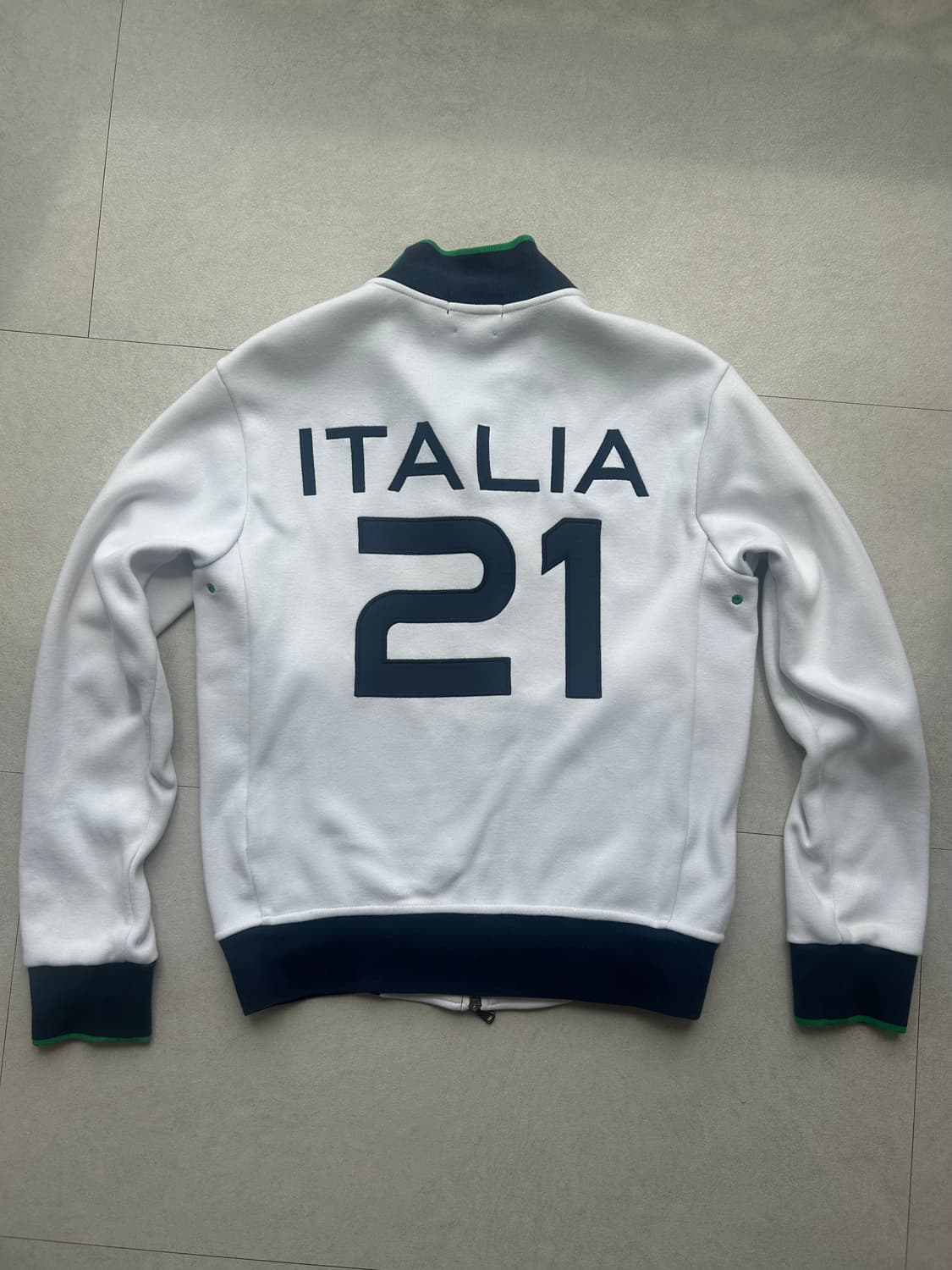 (유일매물) 폴로 빅포니 이탈리아 화이트 집업 져지 상품이미지2