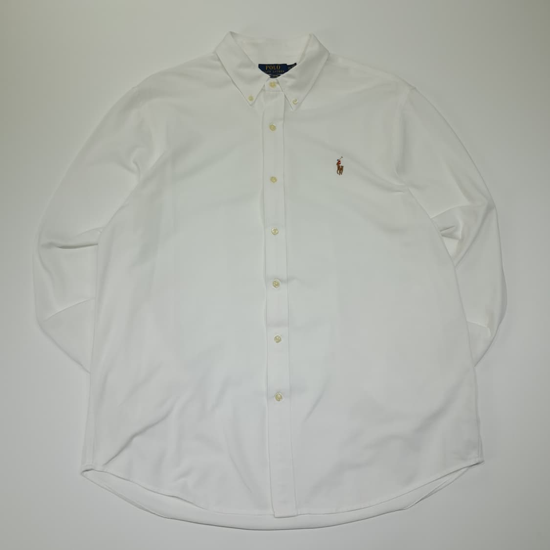 CL502 2XL 폴로 코튼 멀티포니 QR 화이트 니트 셔츠 남방 상품이미지1