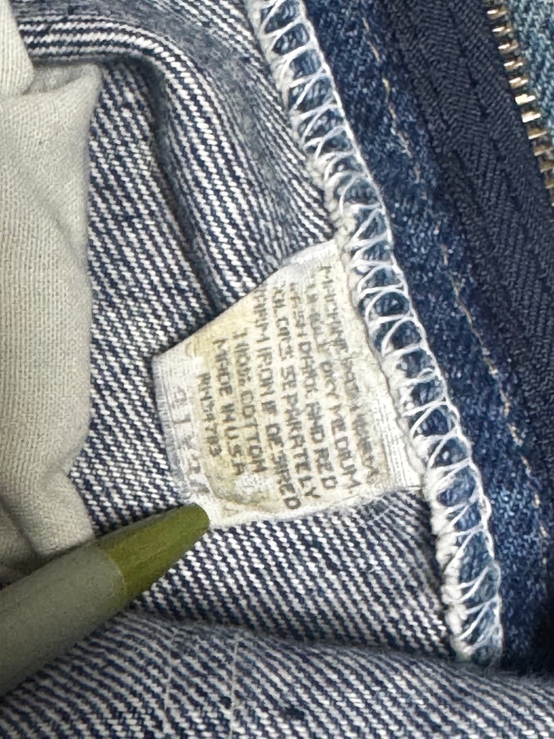 [31x34] 90s USA Lee 데님 워싱 팬츠 상품이미지8