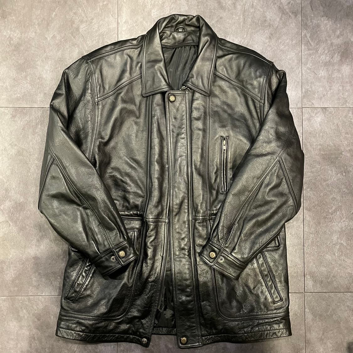 Vintage 100% 리얼소가죽 레더자켓 상품이미지2