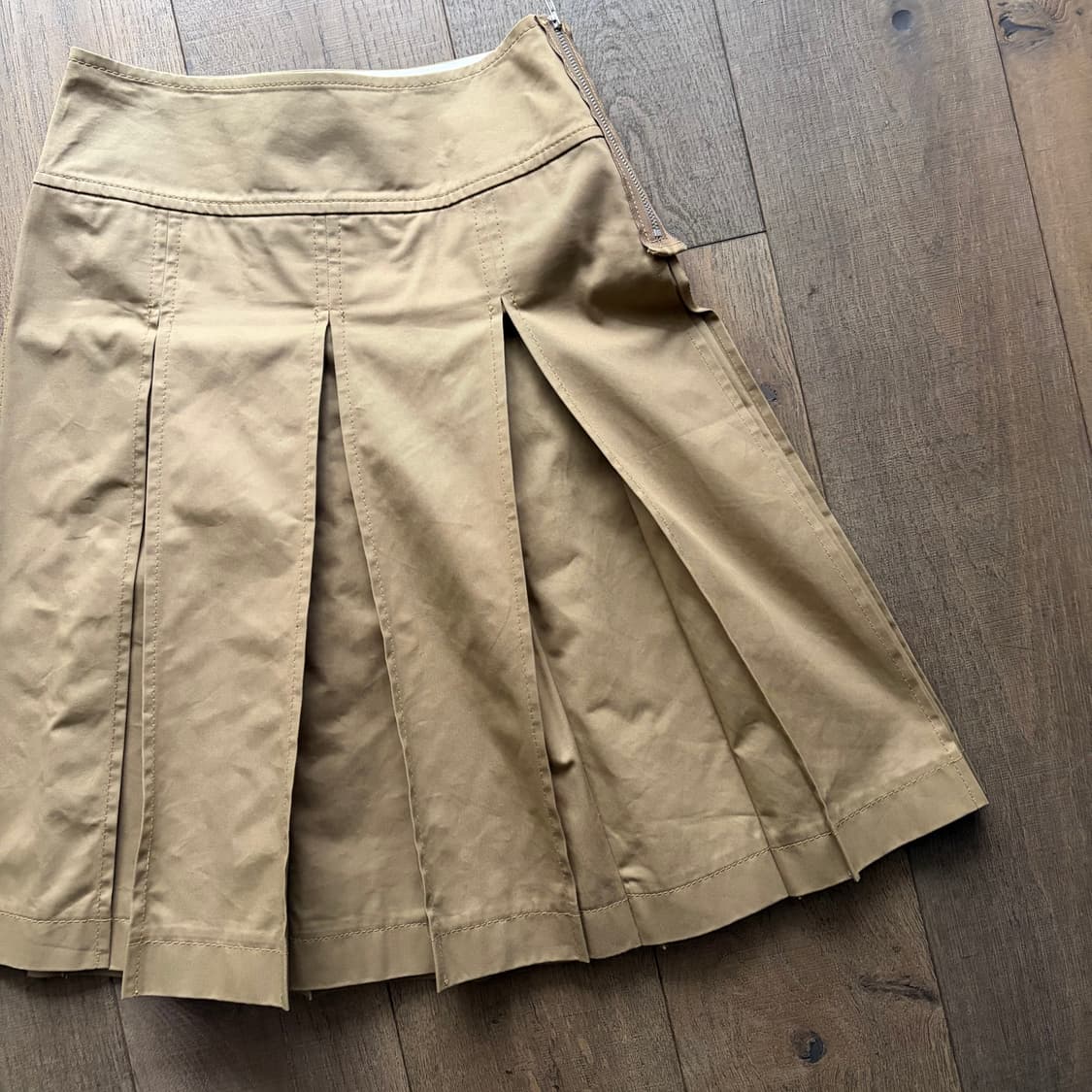 Zipper Detail Pleats Skirt 상품이미지7