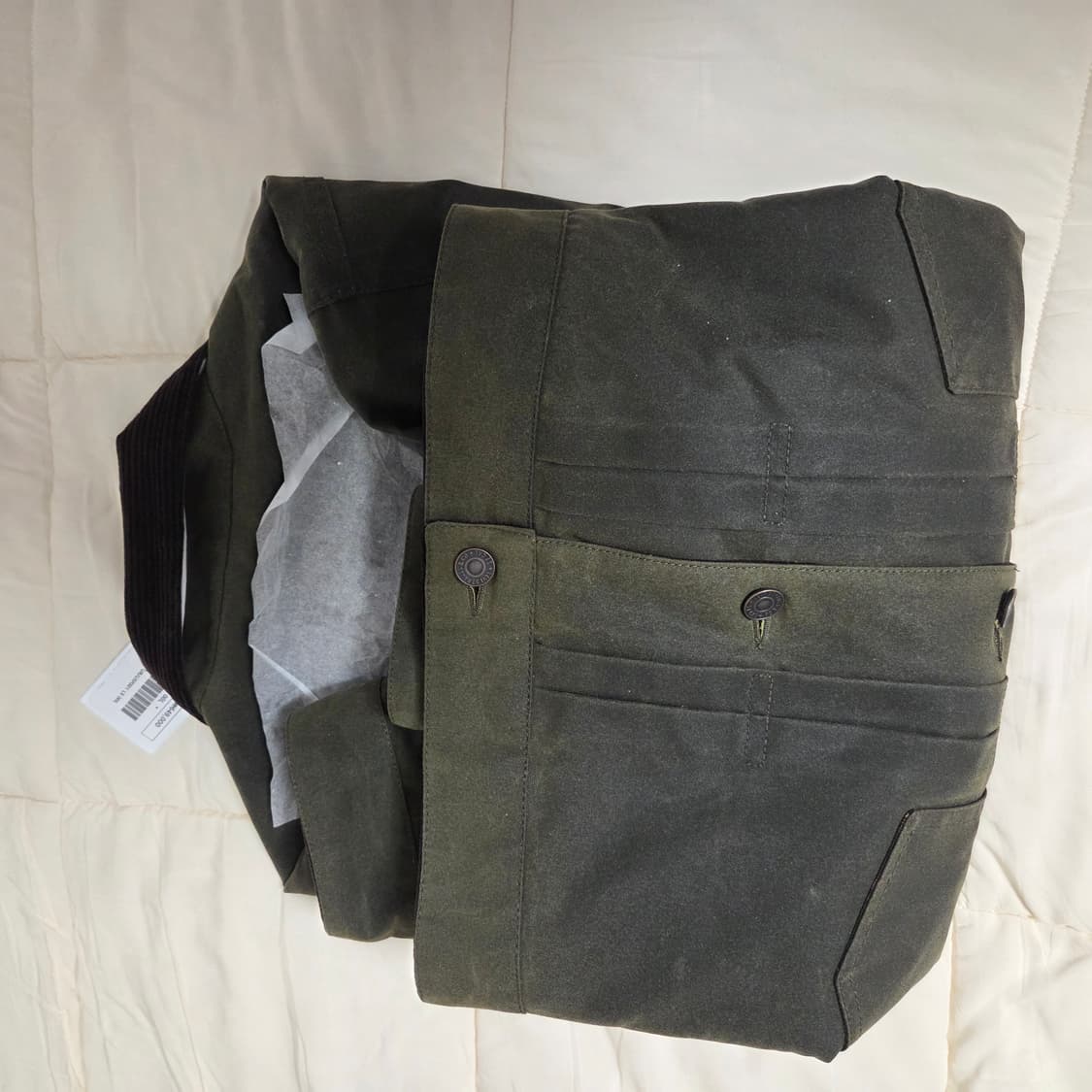 리바이스 x 바버 타입 2 왁스드 자켓 올리브 왁스 L 상품이미지4