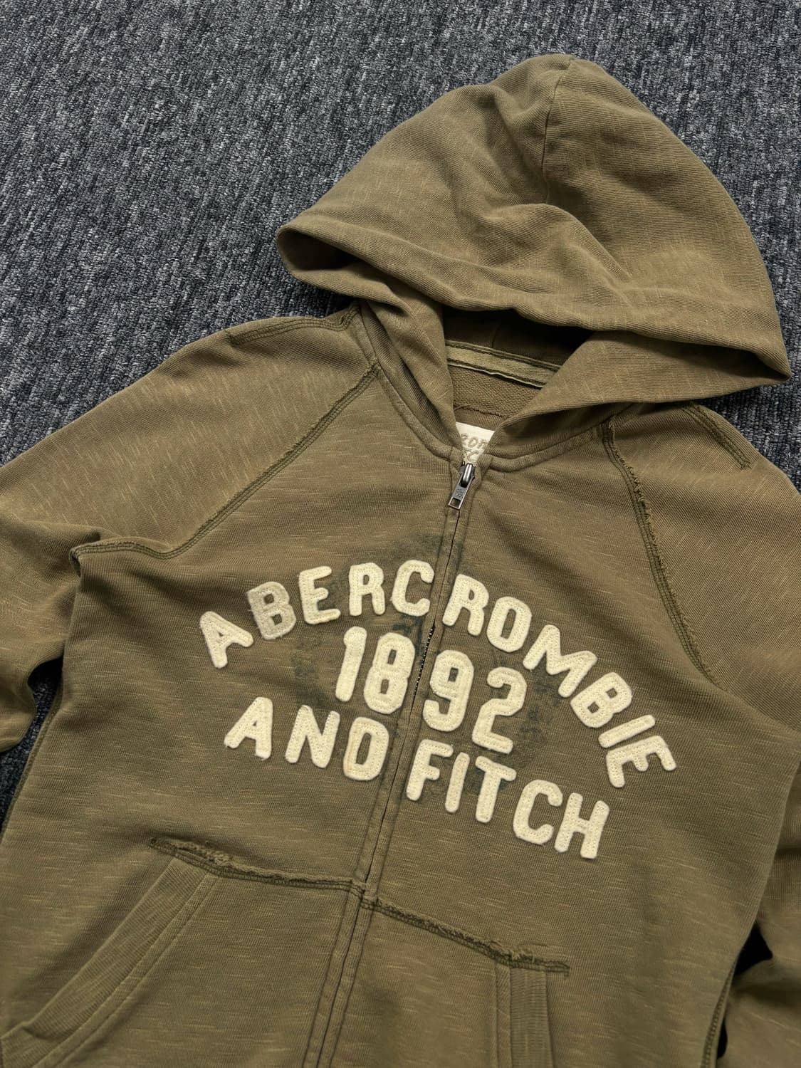 아베크롬비 로고 후드집업 상품이미지4