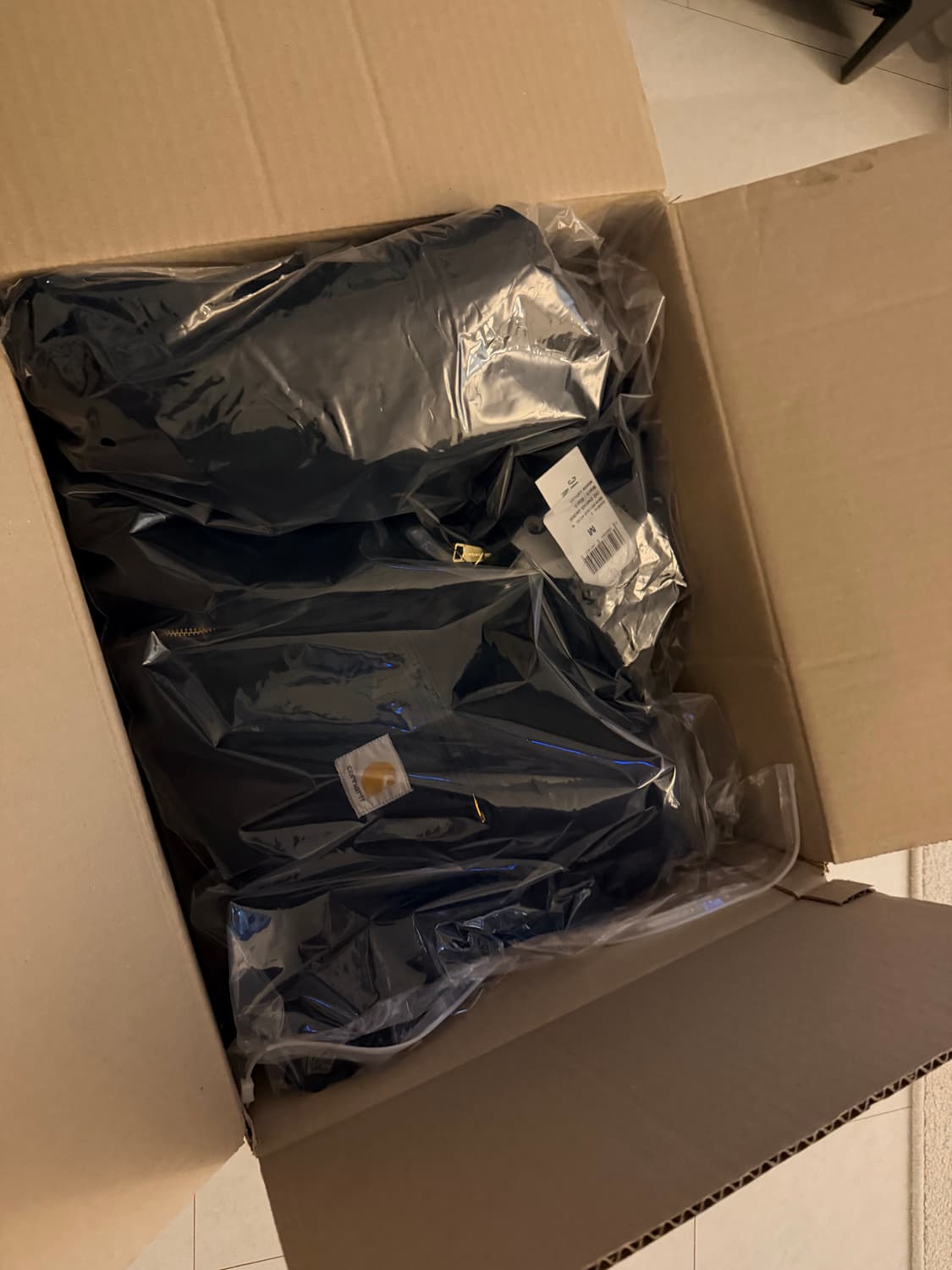 칼하트 WIP OG 디트로이트 자켓 블랙 스톤 캔버스 M 새상품 상품이미지5