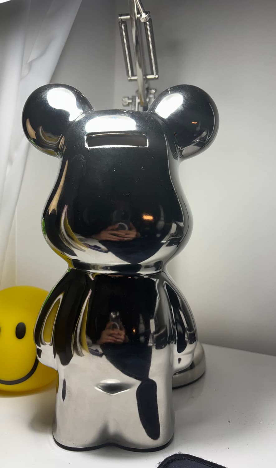 리틀보트 하트 베어브릭 세라믹 장식 저금통 실버 상품이미지4