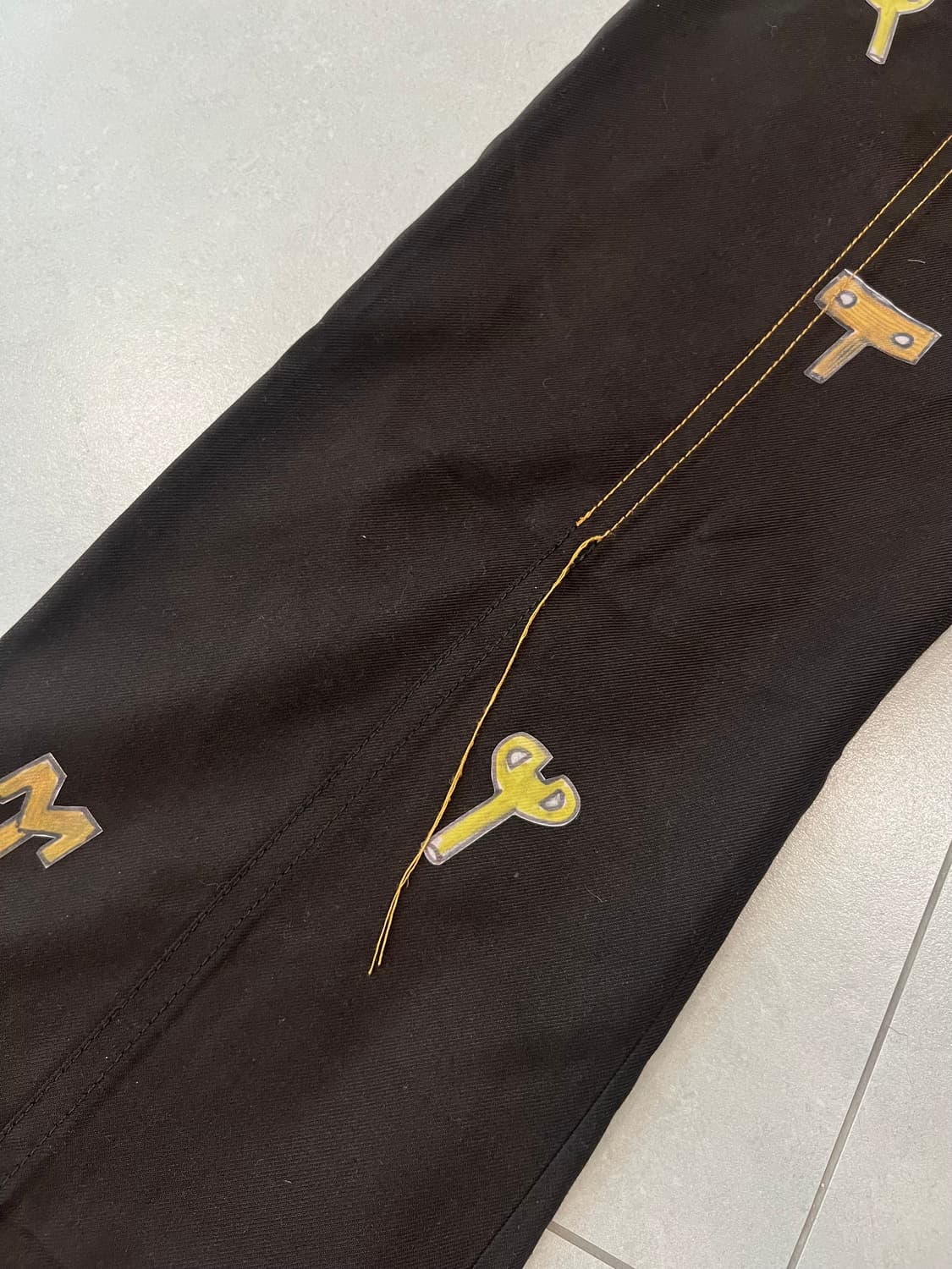 마르니 x 프랭크 나빈 키 프린트 팬츠 브라운 50 상품이미지3