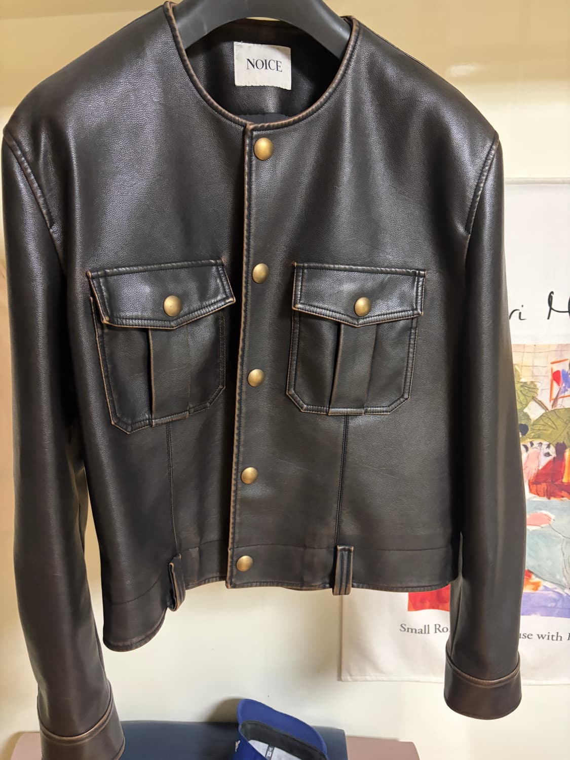 noice 퓨어 카라 가죽자켓 L사이즈 상품이미지3