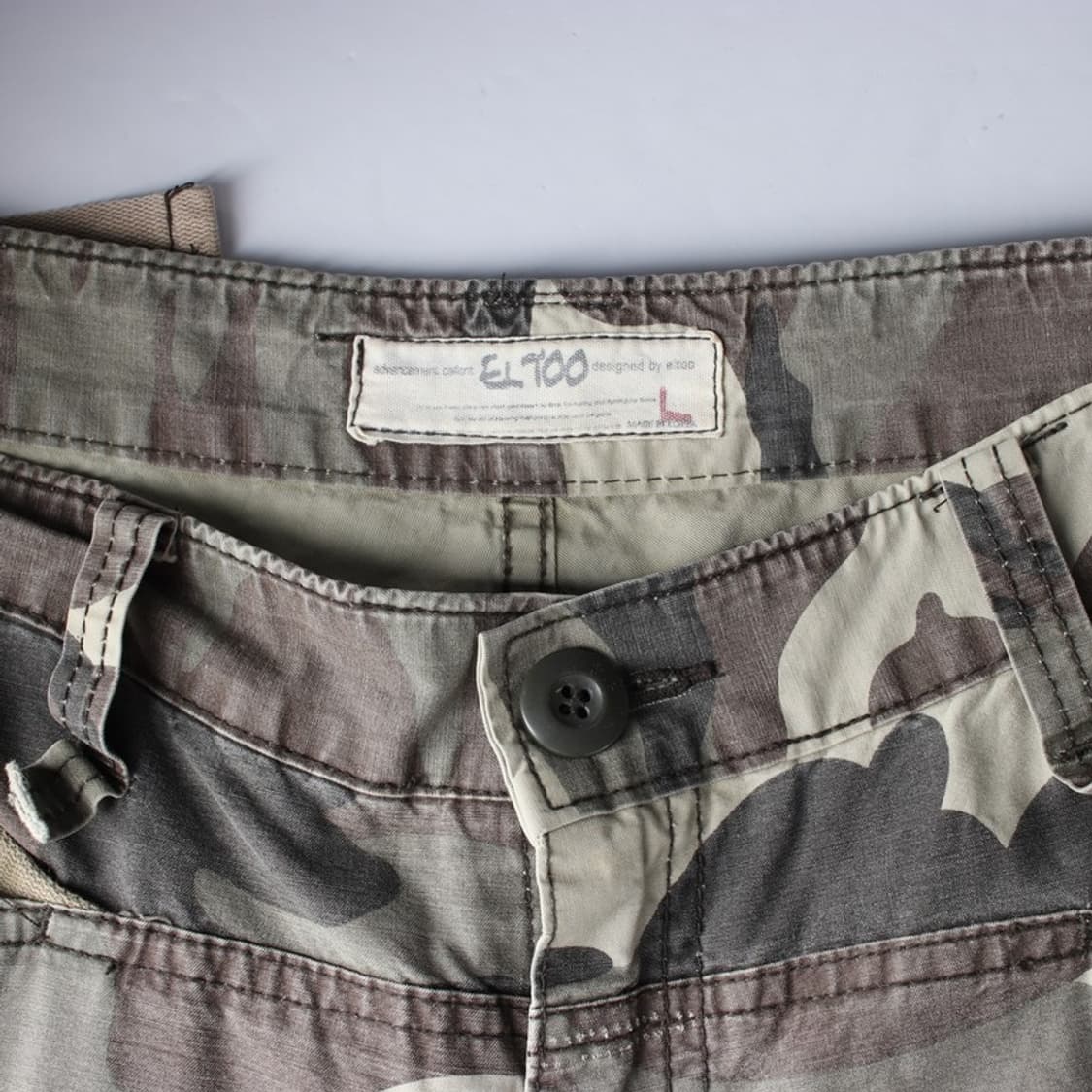 ELTOO 빈티지 카모플라쥬 멀티포켓 카고 팬츠 L 상품이미지6