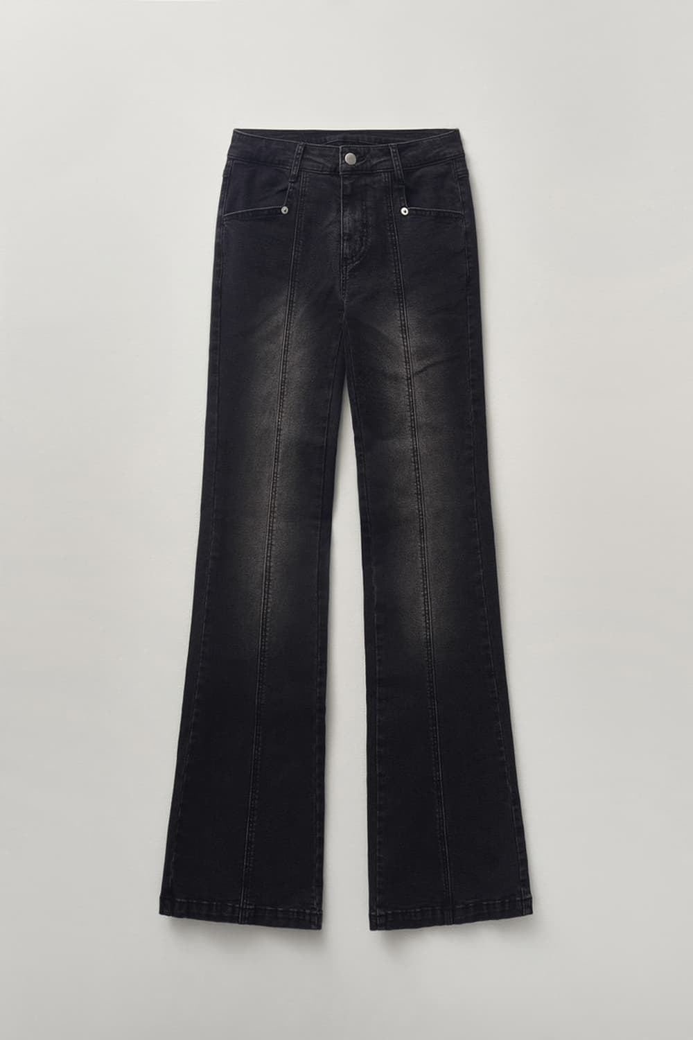 [M] 헬레네파리스 워시드 부츠컷 데님 팬츠 그레이 상품이미지3