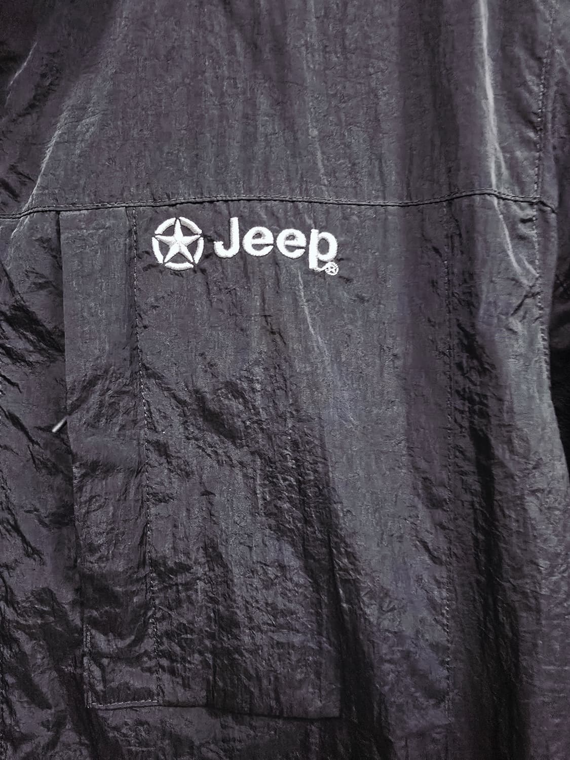Jeep 지프 블랙 후드 바람막이 점퍼 상품이미지3