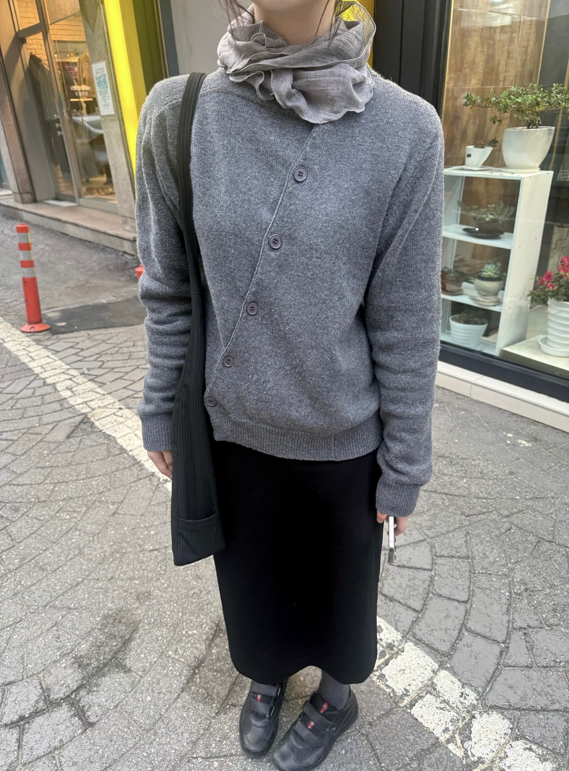 NOUVMAREE 2 WAY CARDIGAN GREY 상품이미지2
