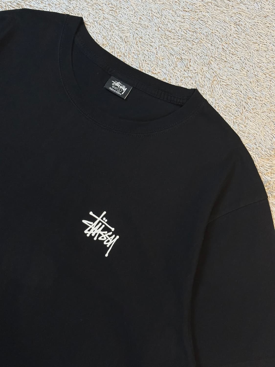스투시 STUSSY 베이직 로고 반팔 티셔츠 블랙 상품이미지3