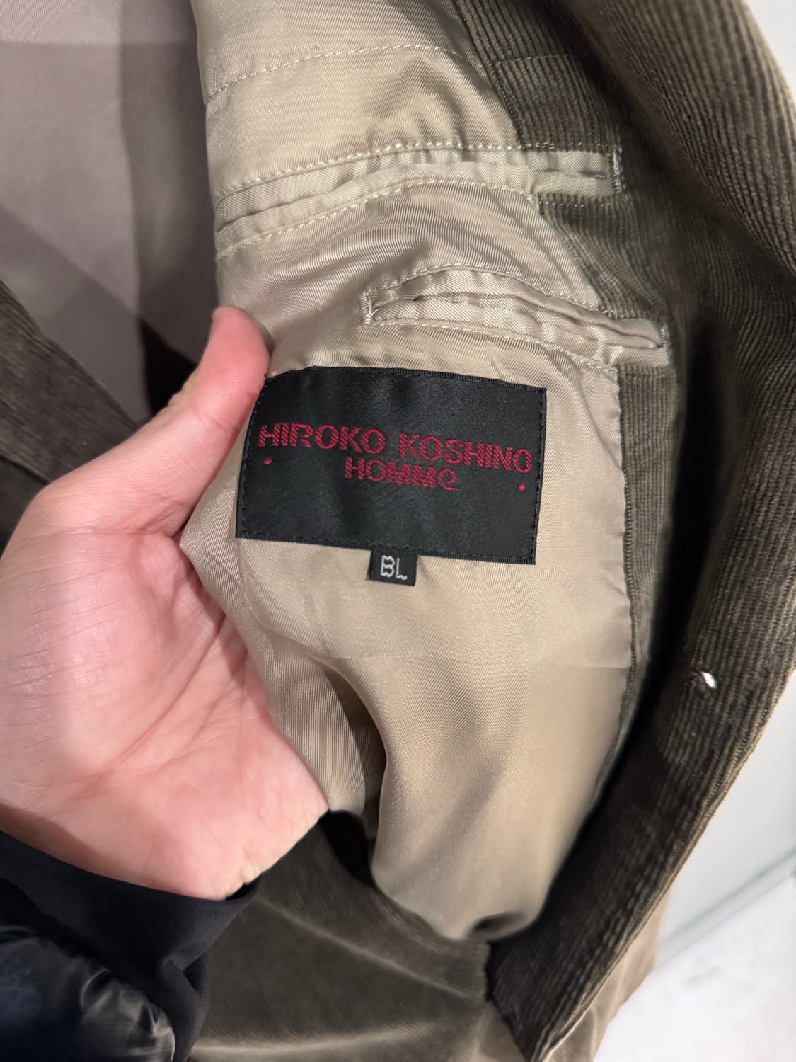 히로코코시노 옴므 2B 코듀로이 블레이저  상품이미지7