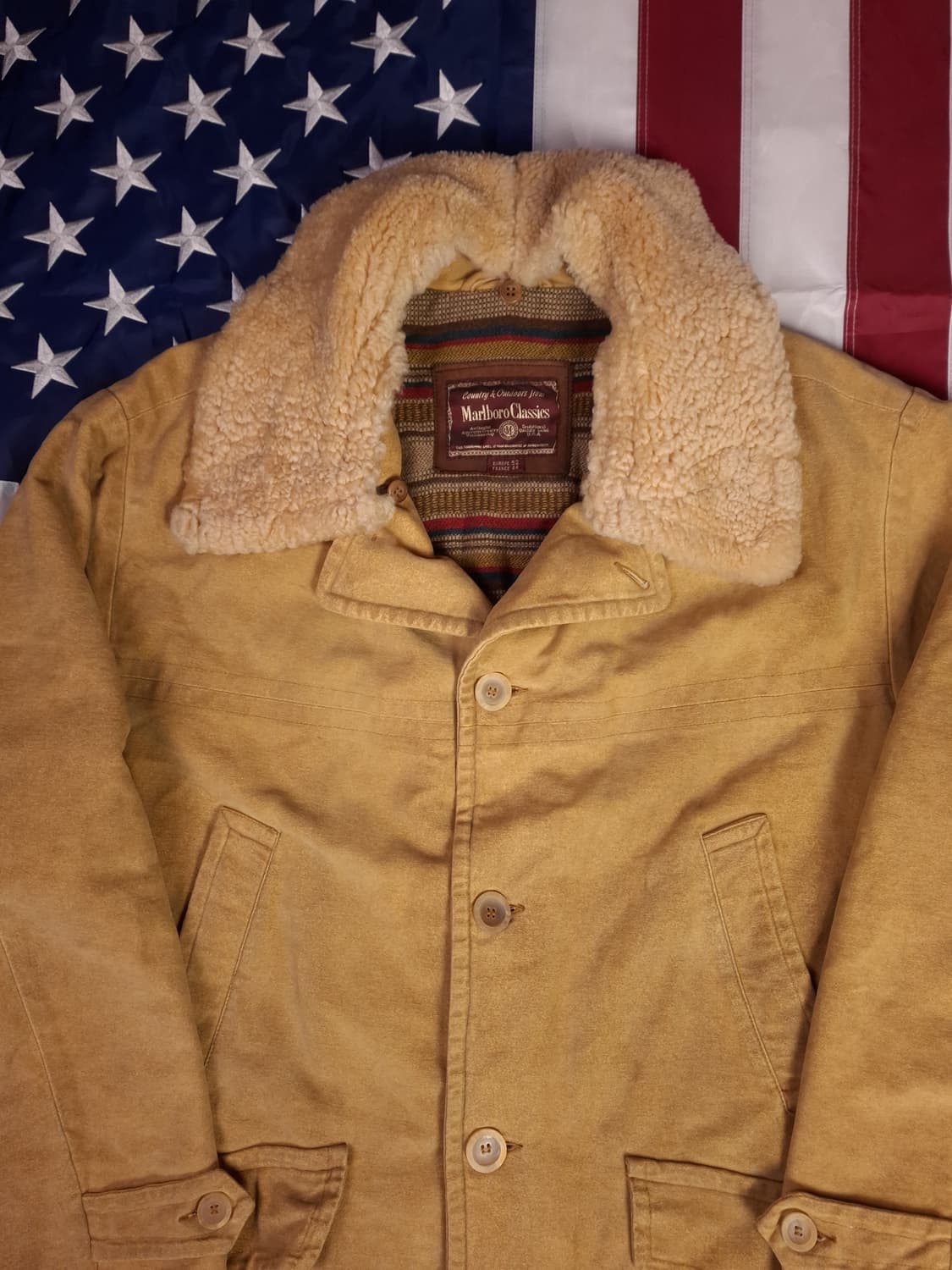 오리지날 말보로 클래식 코튼 양털퍼 코트 상품이미지2