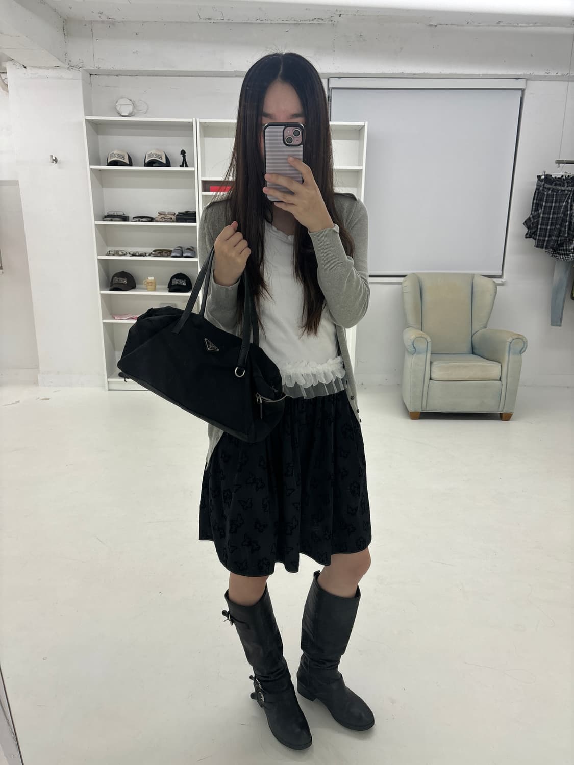 prada nylon bowling  bag 상품이미지9