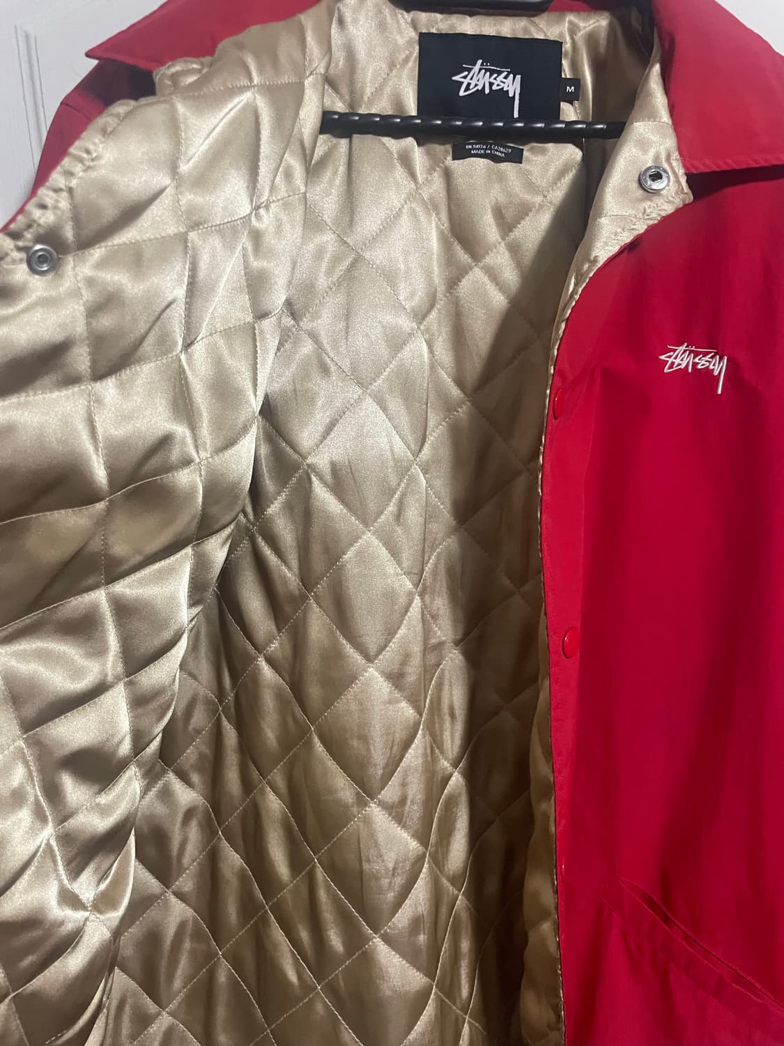 스투시 레드 코치자켓  상품이미지4