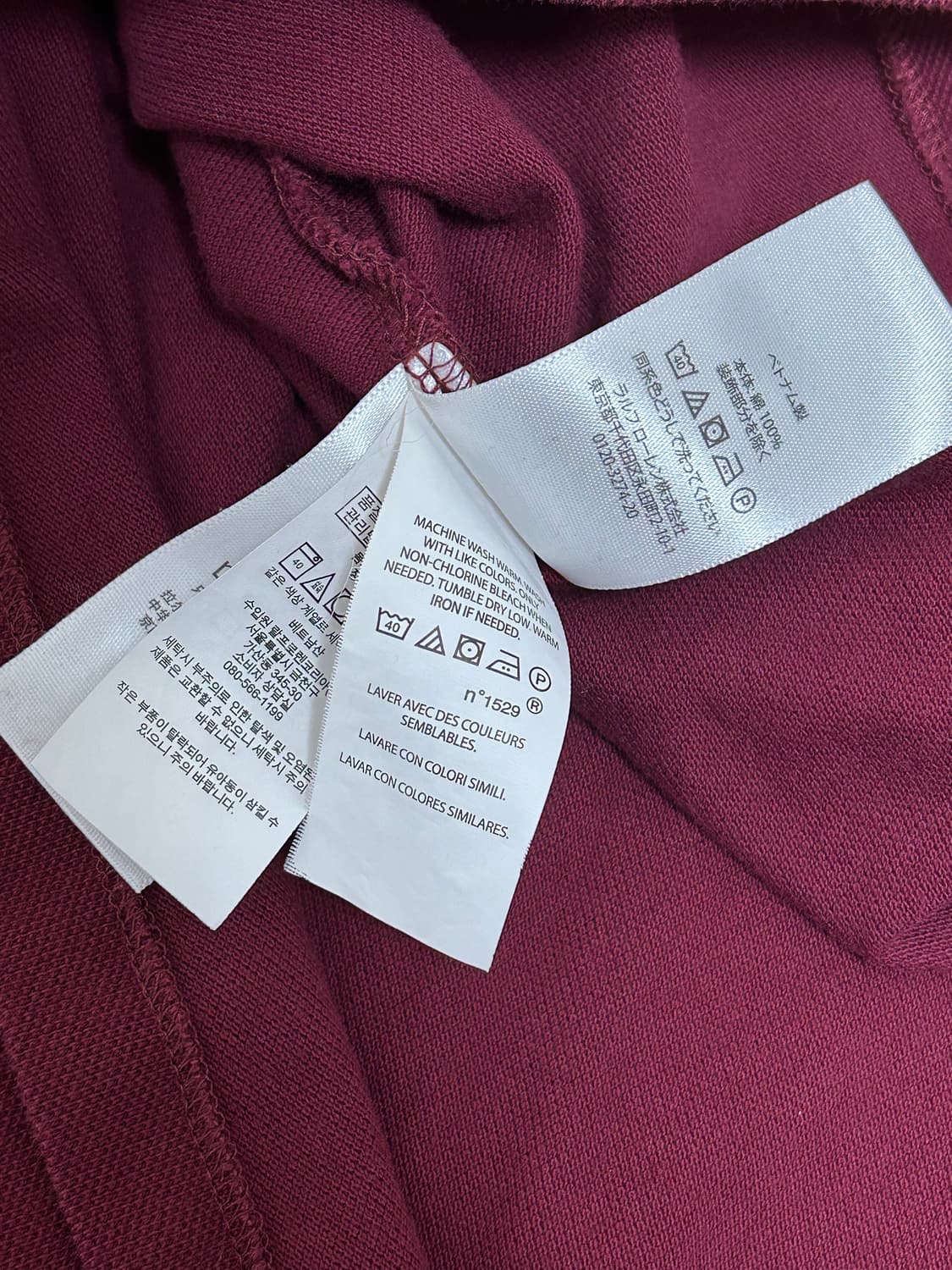 폴로 랄프로렌 버건디 pk 카라티 상품이미지5