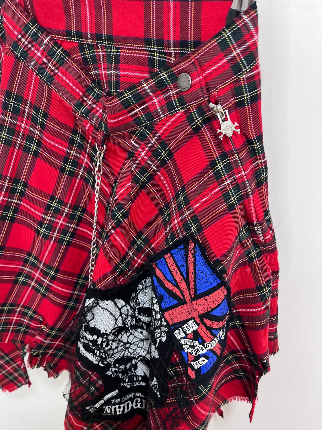 MAD PUNKS 매드 펑크 레드 스커트 치마 상품이미지5