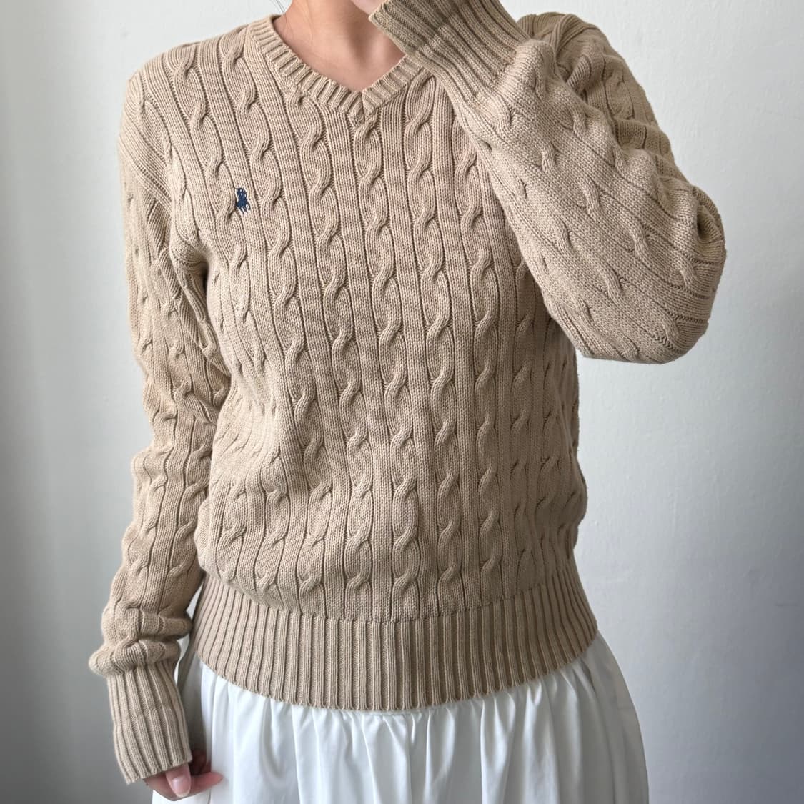 폴로 베이지 니트 상품이미지2