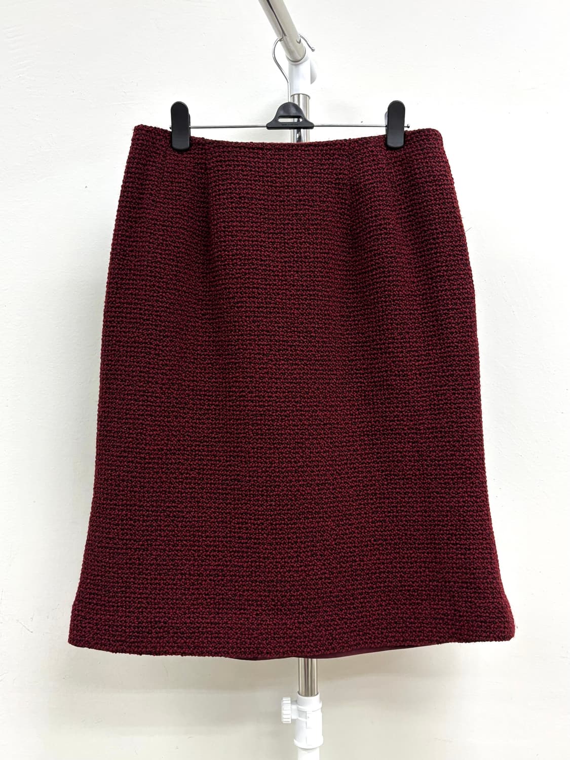 빈티지 버건디 미디 스커트 상품이미지4