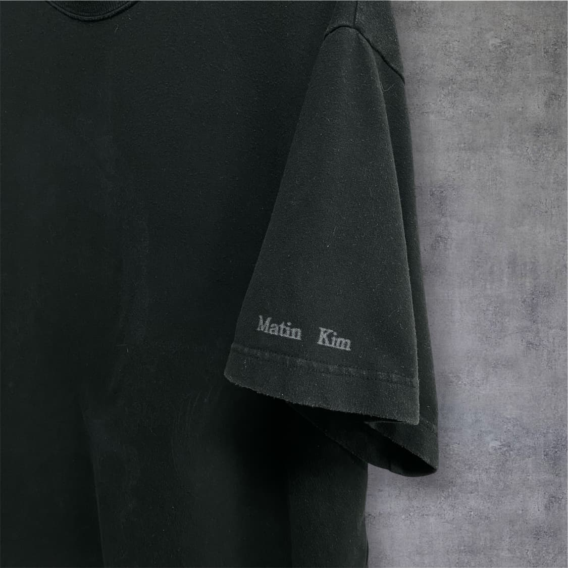  마뗑킴 남성 오버핏 블랙 티셔츠 Free  상품이미지5